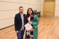 Photograph: [Student with guest at 2017 Multicultural Graduation]