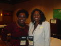 Photograph: [Olivia and Jamillah at 2007 Women of Color Conference]