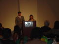 Primary view of [Student speakers at Celebración Banquet]