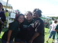 Thumbnail image of item number 1 in: '[Alumni and students at 2004 UNT Homecoming tailgate]'.