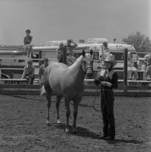 Primary view of object titled '[Young Boy with a Horse]'.
