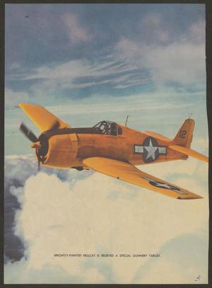 Primary view of object titled '[Clipping from a magazine featuring the air force and airplanes]'.