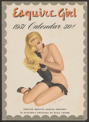 Primary view of object titled '[The 1951 Esquire Girl Calendar and Envelope]'.