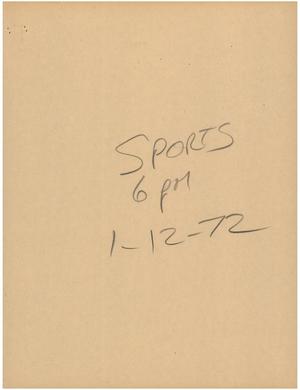 Primary view of object titled '[News Script: Sports at 6PM]'.
