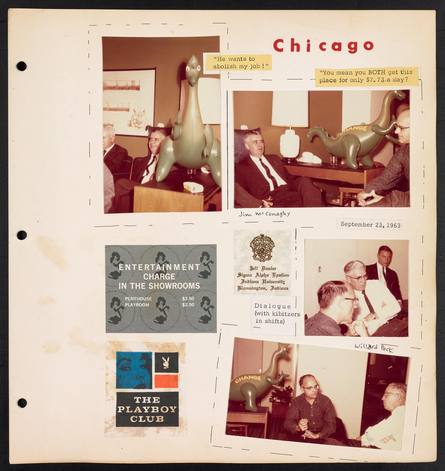 [Scrapbook of John Briggs personal life, business and travel, 1961-1965]
                                                
                                                    [Sequence #]: 119 of 171
                                                