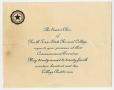 Thumbnail image of item number 1 in: '[Commencement Announcement for North Texas State Normal College, May 1910]'.