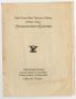 Primary view of [Commencement Program for North Texas State Teachers College, August 15, 1928]