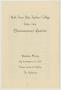 Primary view of [Commencement Program for North Texas State Teachers College, May 31, 1933]