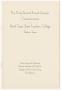 Primary view of [Commencement Program for North Texas State Teachers College, August 18, 1944]