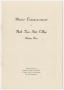 Pamphlet: [Commencement Program for North Texas State College, January 27, 1952]