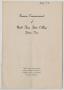 Pamphlet: [Commencement Program for North Texas State College, August 22, 1952]