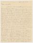 Primary view of [Letter from Haskell E. Dishman to his Mother, November 8, 1918]
