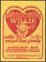 Primary view of [St. Valentine's Day Willie Concert Poster]