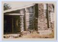 Photograph: [A log cabin in Denton County]
