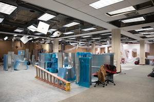 Primary view of object titled '[MEP renovations on the first floor of the Willis Library, 52]'.