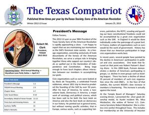 Primary view of object titled 'The Texas Compatriot, Winter 2012-2013'.
