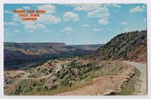 Primary view of object titled '[Postcard of the Frying Pan Mesa]'.