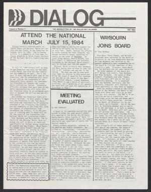 Primary view of object titled '[Dialog, Volume 8, Number 7, July 1984]'.