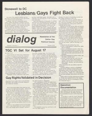 Primary view of object titled '[Dialog, Volume 3, Number 7, August 1979]'.