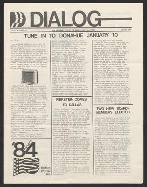 Primary view of object titled '[Dialog, Volume 8, Number 1, January 1984]'.