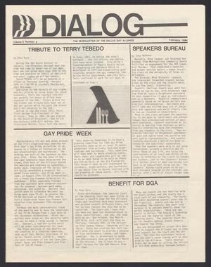 Primary view of object titled '[Dialog, Volume 8, Number 2, February 1984]'.