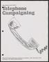 Book: Telephone campaigning]