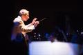Photograph: [The conductor of the UNT Symphony Orchestra at the UNT College of Mu…