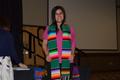 Photograph: [Young woman in serape stole at UNT ceremony]