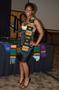 Photograph: [Woman with Kente stole, MC ceremony]