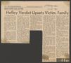 Primary view of [Clipping: Hefley verdict upsets victim, family]