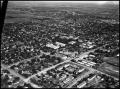 Photograph: [Campus - Aerial - Bruce Hall - Under construction - 11/1946]