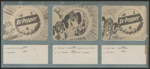 Primary view of object titled '[Three-panel storyboard of Frosty the Dog and Pup]'.