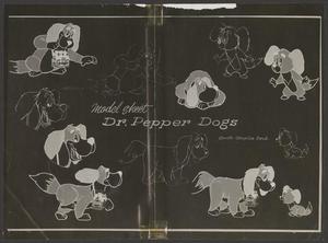 Primary view of object titled '[Model sheet for the Dr. Pepper dogs, 3]'.