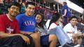Photograph: [Students at Texas Rangers game]