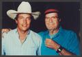 Photograph: [Photograph of George Straight and James Garner]