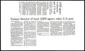 Clipping: [Clipping: AIDS agency ex-director gets U.S. job]