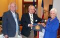 Photograph: [Tom Van Fossen presents award to Marye Scantlin at TXSSAR Dallas Cha…