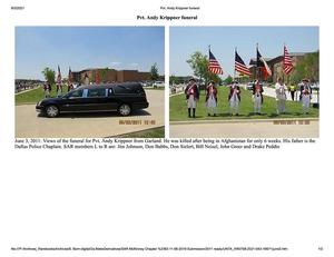 Primary view of object titled 'Pvt. Andy Krippner funeral'.