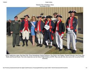 Primary view of object titled 'Veteran's Day in Bonham, Texas: November 8, 2012'.
