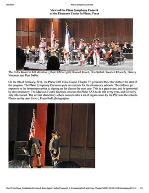 Primary view of object titled 'Views of the Plano Symphony Concert at the Eisemann Center in Plano, Texas'.