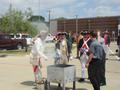 Photograph: [TXSSAR members burn flag at Flag Retirement Ceremony]