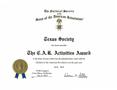 Text: [CAR Activities Award to the Texas Society, Sons of the American Revo…