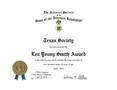 Text: [Len Young Smith Award to the Texas Society, Sons of the American Rev…
