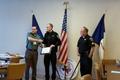 Photograph: [Officer Clayton Wolf receives award at June 13, 2015 TXSSAR Arlingto…