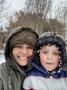 Photograph: [Rosalinda King and her son's selfie on snow day]