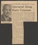 Primary view of [Clipping: Interracial Group Elects Crossman]