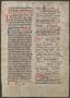 Primary view of [Manuscript Leaf from 15th Century, Germany]
