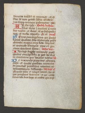 Primary view of object titled '[Leaf from a 15th Century Breviary, French or Italian]'.