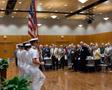 Photograph: [Naval ROTC at John Hurst reception, 3]