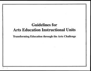 Primary view of object titled '[Elevating Education through the Arts: Guidelines for Transformative Instructional Units]'.